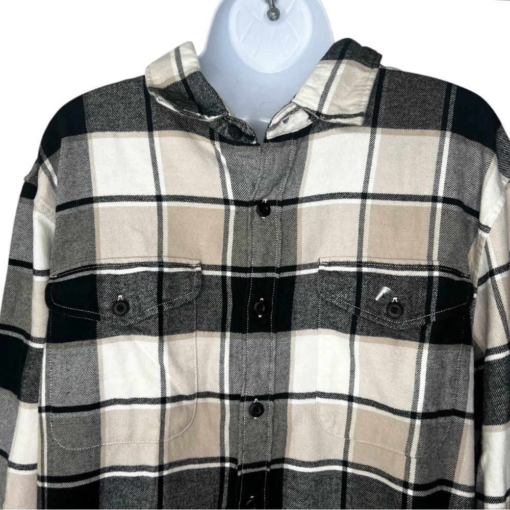 American Eagle Men’s L Super Soft Plaid Flannel Shirt NWT - Picture 3 of 9